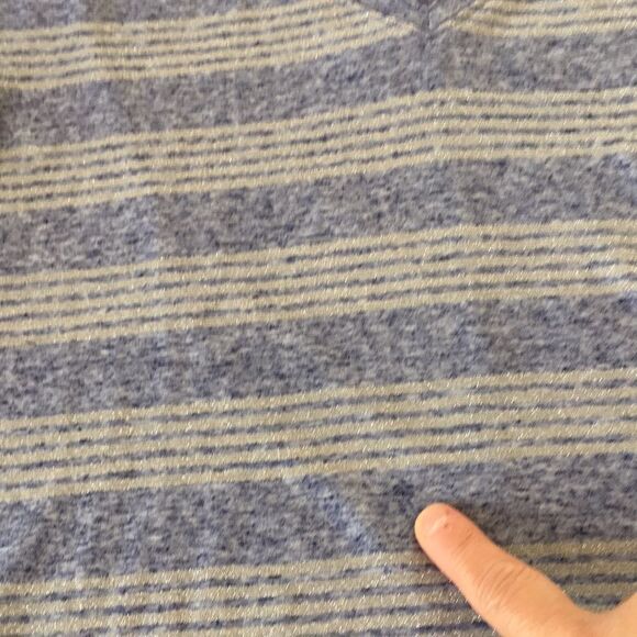 Lane Bryant Purple Multi Plus Striped Sparkle Long Sleeve T-Shirt Top Sz 22/24. - Picture 7 of 14